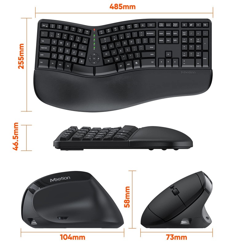 Set Keyboard dan Mouse Ergonomis